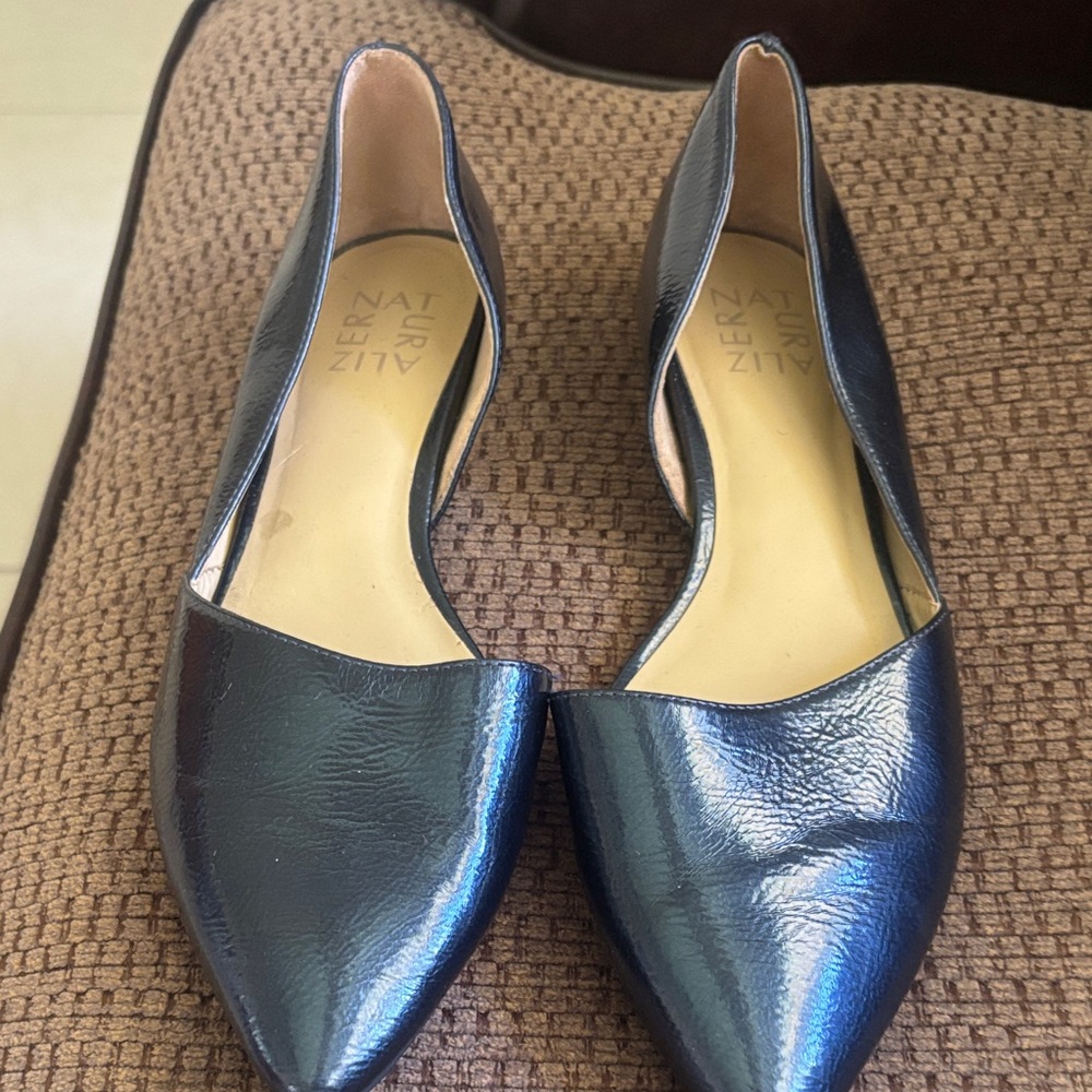 Naturalizer Shiny Blue Women's Flats